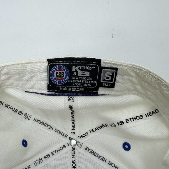 KBETHOS Hat Cap White Blue Cassette Tape Fitted Small Music Retro - Picture 13 of 13